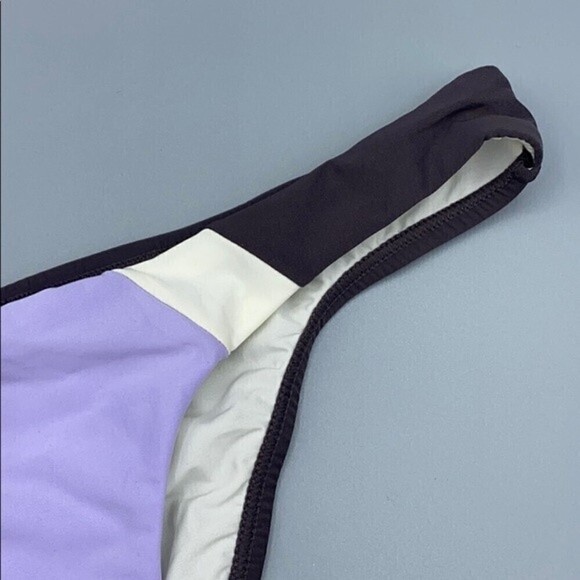 PILYQ Lavender Color Block Teeny Bikini Bottoms Women's Size Medium - Picture 5 of 7
